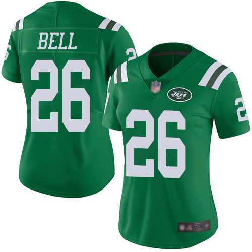 Jets #26 Le'Veon Bell Green Women's Stitched Football Limited Rush Jersey Jets #26 Le'Veon Bell Green Women's Stitched Football Limited Rush Jersey