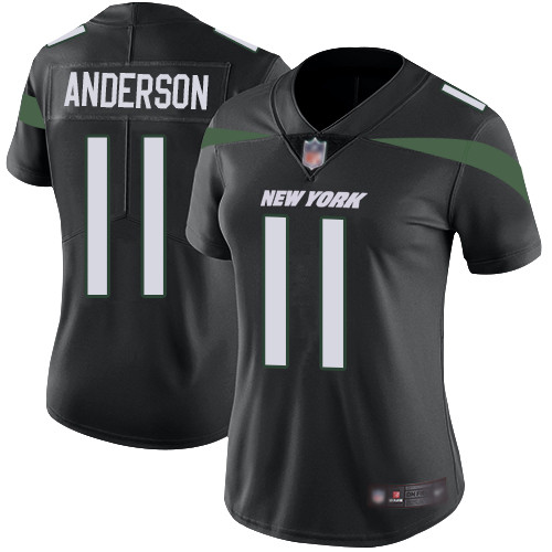 Jets #11 Robby Anderson Black Alternate Women's Stitched Football Vapor Untouchable Limited Jersey Jets #11 Robby Anderson Black Alternate Women's Stitched Football Vapor Untouchable Limited Jersey
