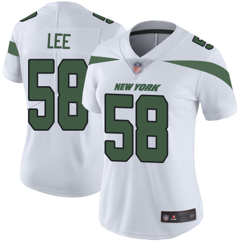 Jets #58 Darron Lee White Women's Stitched Football Vapor Untouchable Limited Jersey Jets #58 Darron Lee White Women's Stitched Football Vapor Untouchable Limited Jersey
