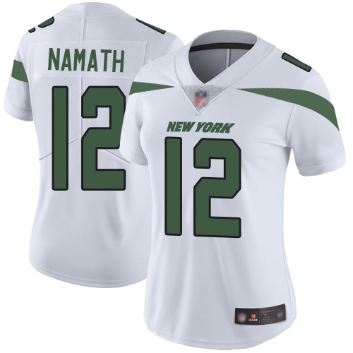 Jets #12 Joe Namath White Women's Stitched Football Vapor Untouchable Limited Jersey Jets #12 Joe Namath White Women's Stitched Football Vapor Untouchable Limited Jersey
