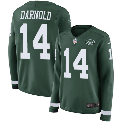 Nike Jets #14 Sam Darnold Green Team Color Women's Stitched NFL Nike Jets #14 Sam Darnold Green Team Color Women's Stitched NFL