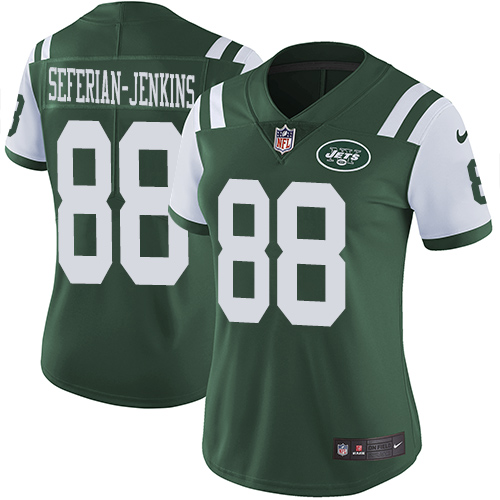 Nike Jets #88 Austin Seferian-Jenkins Green Team Color Women's Stitched NFL Vapor Untouchable Limited Jersey Nike Jets #88 Austin Seferian-Jenkins Green Team Color Women's Stitched NFL Vapor Untouchable Limited Jersey