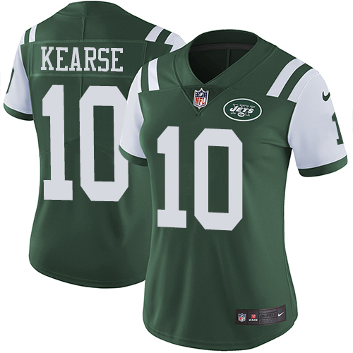 Nike Jets #10 Jermaine Kearse Green Team Color Women's Stitched NFL Vapor Untouchable Limited Jersey Nike Jets #10 Jermaine Kearse Green Team Color Women's Stitched NFL Vapor Untouchable Limited Jersey