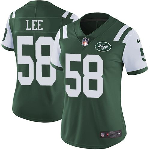 Nike Jets #58 Darron Lee Green Team Color Women's Stitched NFL Vapor Untouchable Limited Jersey Nike Jets #58 Darron Lee Green Team Color Women's Stitched NFL Vapor Untouchable Limited Jersey