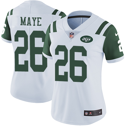 Nike Jets #26 Marcus Maye White Women's Stitched NFL Vapor Untouchable Limited Jersey Nike Jets #26 Marcus Maye White Women's Stitched NFL Vapor Untouchable Limited Jersey