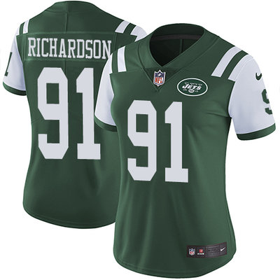 Nike Jets #91 Sheldon Richardson Green Team Color Women's Stitched NFL Vapor Untouchable Limited Jersey Nike Jets #91 Sheldon Richardson Green Team Color Women's Stitched NFL Vapor Untouchable Limited Jersey