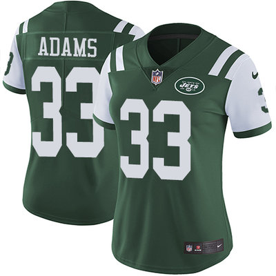 Nike Jets #33 Jamal Adams Green Team Color Women's Stitched NFL Vapor Untouchable Limited Jersey Nike Jets #33 Jamal Adams Green Team Color Women's Stitched NFL Vapor Untouchable Limited Jersey