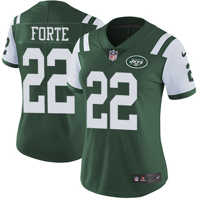 Nike Jets #22 Matt Forte Green Team Color Women's Stitched NFL Vapor Untouchable Limited Jersey Nike Jets #22 Matt Forte Green Team Color Women's Stitched NFL Vapor Untouchable Limited Jersey