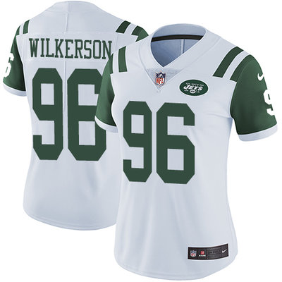 Nike Jets #96 Muhammad Wilkerson White Women's Stitched NFL Vapor Untouchable Limited Jersey Nike Jets #96 Muhammad Wilkerson White Women's Stitched NFL Vapor Untouchable Limited Jersey