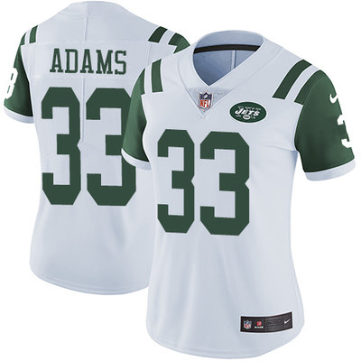 Nike Jets #33 Jamal Adams White Women's Stitched NFL Vapor Untouchable Limited Jersey Nike Jets #33 Jamal Adams White Women's Stitched NFL Vapor Untouchable Limited Jersey