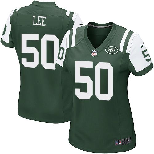 Nike Jets #50 Darron Lee Green Team Color Women's Stitched NFL Elite Jersey Nike Jets #50 Darron Lee Green Team Color Women's Stitched NFL Elite Jersey