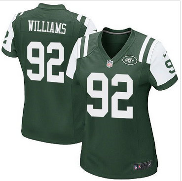 Women Nike Jets #92 Leonard Williams Green Team Color Stitched NFL Elite Jersey Women Nike Jets #92 Leonard Williams Green Team Color Stitched NFL Elite Jersey