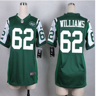 Women New Jets #62 Leonard Williams Green Team Color Stitched NFL Elite Jersey Women New Jets #62 Leonard Williams Green Team Color Stitched NFL Elite Jersey