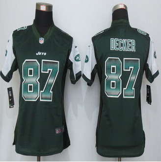 Women New Jets #87 Eric Decker Green Strobe Elite Jersey Women New Jets #87 Eric Decker Green Strobe Elite Jersey