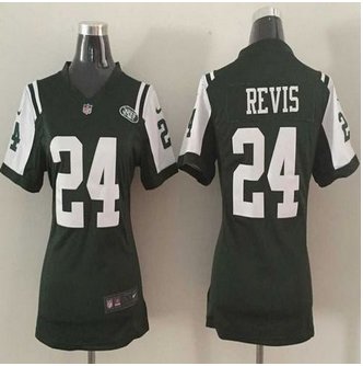 Women New New York Jets #24 Darrelle Revis Green Team Color Stitched NFL Elite Jersey Women New New York Jets #24 Darrelle Revis Green Team Color Stitched NFL Elite Jersey