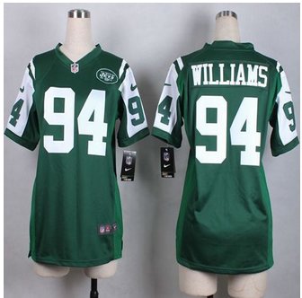Women New New York Jets #94 Leonard Williams Green Team Color Stitched NFL Elite jersey