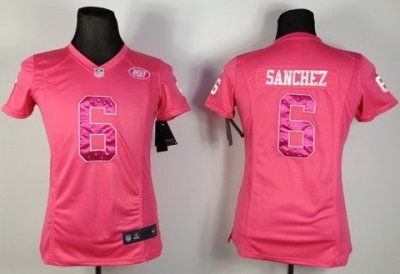 Women NEW New York Jets 6# Mark Sanchez Pink NFL Jerseys Women NEW New York Jets 6# Mark Sanchez Pink NFL Jerseys