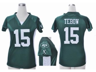 NEW Women New York Jets 15 Tim Tebow green jerseys(draft him ii top) NEW Women New York Jets 15 Tim Tebow green jerseys(draft him ii top)