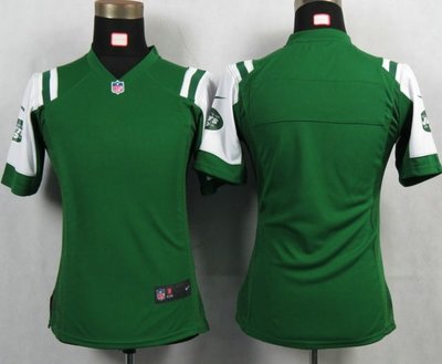 Womens Nike New York Jets Blank Green Portrait Fashion Jerseys