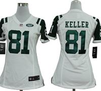 Women Nike New York Jets 81 Dustin Keller White Jerseys Women Nike New York Jets 81 Dustin Keller White Jerseys