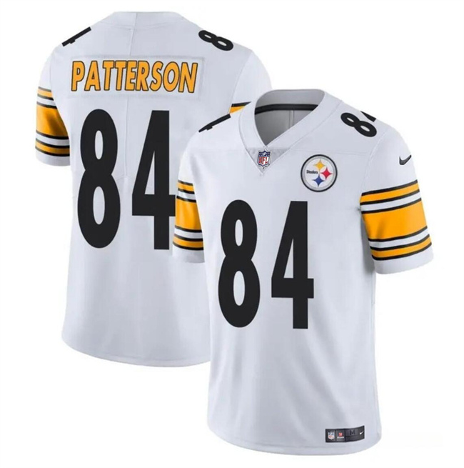 Women's Pittsburgh Steelers #84 Cordarrelle Patterson White Vapor Stitched Football Jersey(Run Small) Women's Pittsburgh Steelers #84 Cordarrelle Patterson White Vapor Stitched Football Jersey(Run Small)