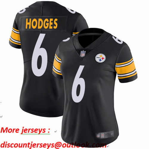 Steelers #6 Devlin Hodges Black Team Color Women's Stitched Football Vapor Untouchable Limited Jersey Steelers #6 Devlin Hodges Black Team Color Women's Stitched Football Vapor Untouchable Limited Jersey