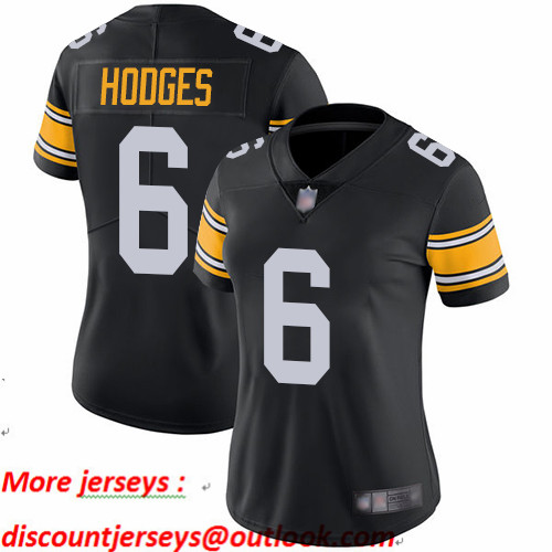 Steelers #6 Devlin Hodges Black Alternate Women's Stitched Football Vapor Untouchable Limited Jersey Steelers #6 Devlin Hodges Black Alternate Women's Stitched Football Vapor Untouchable Limited Jersey