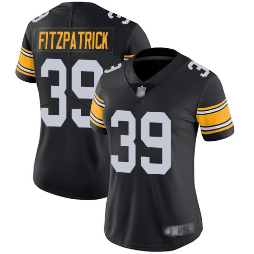 Steelers #39 Minkah Fitzpatrick Black Alternate Women's Stitched Football Vapor Untouchable Limited Jersey Steelers #39 Minkah Fitzpatrick Black Alternate Women's Stitched Football Vapor Untouchable Limited Jersey