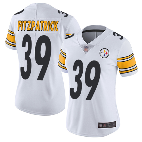Steelers #39 Minkah Fitzpatrick White Women's Stitched Football Vapor Untouchable Limited Jersey Steelers #39 Minkah Fitzpatrick White Women's Stitched Football Vapor Untouchable Limited Jersey