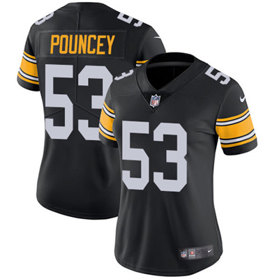 Nike Steelers #53 Maurkice Pouncey Black Alternate Women's Stitched NFL Vapor Untouchable Limited Jersey Nike Steelers #53 Maurkice Pouncey Black Alternate Women's Stitched NFL Vapor Untouchable Limited Jersey