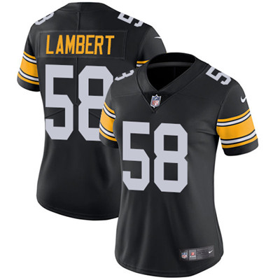 Nike Steelers #58 Jack Lambert Black Alternate Women's Stitched NFL Vapor Untouchable Limited Jersey Nike Steelers #58 Jack Lambert Black Alternate Women's Stitched NFL Vapor Untouchable Limited Jersey