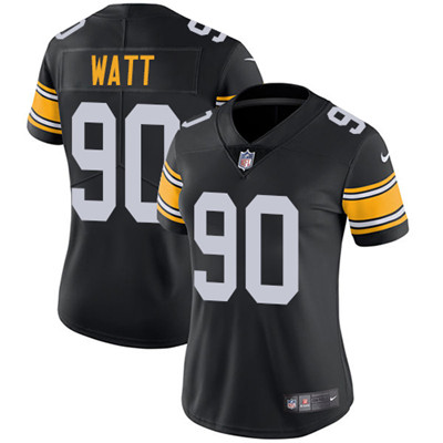 Nike Steelers #90 T. J. Watt Black Alternate Women's Stitched NFL Vapor Untouchable Limited Jersey Nike Steelers #90 T. J. Watt Black Alternate Women's Stitched NFL Vapor Untouchable Limited Jersey