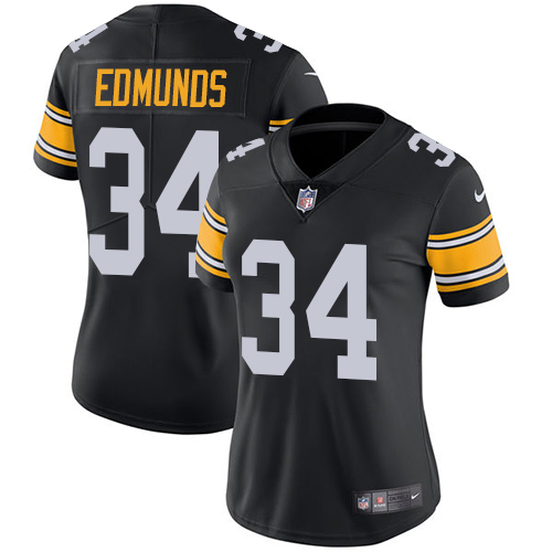 Nike Steelers #34 Terrell Edmunds Black Team Color Women's Stitched NFL Vapor Untouchable Limited Jersey Nike Steelers #34 Terrell Edmunds Black Team Color Women's Stitched NFL Vapor Untouchable Limited Jersey
