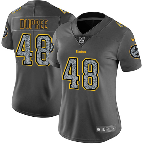 Nike Steelers #48 Bud Dupree Gray Static Women's Stitched NFL Vapor Untouchable Limited Jersey Nike Steelers #48 Bud Dupree Gray Static Women's Stitched NFL Vapor Untouchable Limited Jersey