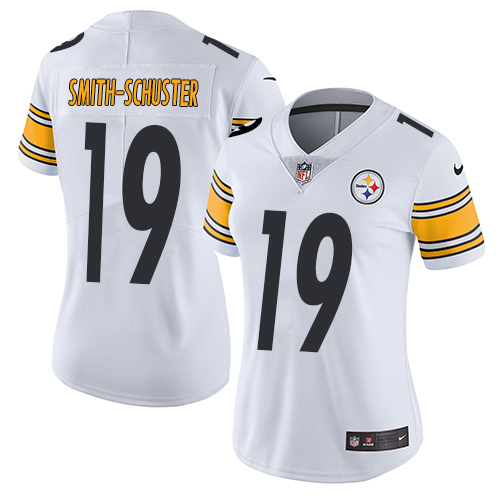 Nike Steelers #19 JuJu Smith-Schuster White Women's Stitched NFL Vapor Untouchable Limited Jersey Nike Steelers #19 JuJu Smith-Schuster White Women's Stitched NFL Vapor Untouchable Limited Jersey