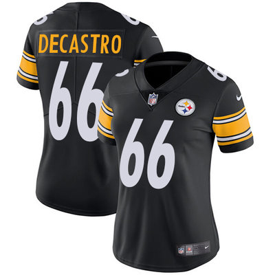 Nike Steelers #66 David DeCastro Black Team Color Women's Stitched NFL Vapor Untouchable Limited Jersey Nike Steelers #66 David DeCastro Black Team Color Women's Stitched NFL Vapor Untouchable Limited Jersey