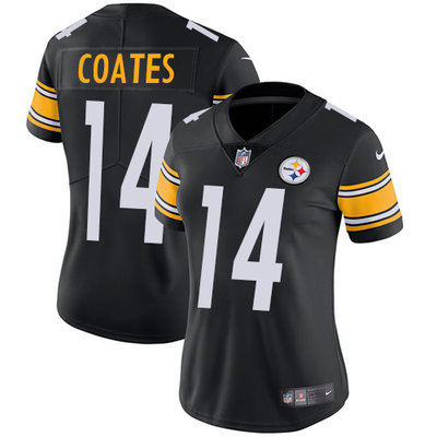 Nike Steelers #14 Sammie Coates Black Team Color Women's Stitched NFL Vapor Untouchable Limited Jersey Nike Steelers #14 Sammie Coates Black Team Color Women's Stitched NFL Vapor Untouchable Limited Jersey