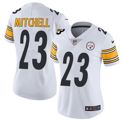 Nike Steelers #23 Mike Mitchell White Women's Stitched NFL Vapor Untouchable Limited Jersey Nike Steelers #23 Mike Mitchell White Women's Stitched NFL Vapor Untouchable Limited Jersey