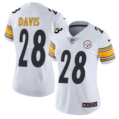 Nike Steelers #28 Sean Davis White Women's Stitched NFL Vapor Untouchable Limited Jersey Nike Steelers #28 Sean Davis White Women's Stitched NFL Vapor Untouchable Limited Jersey