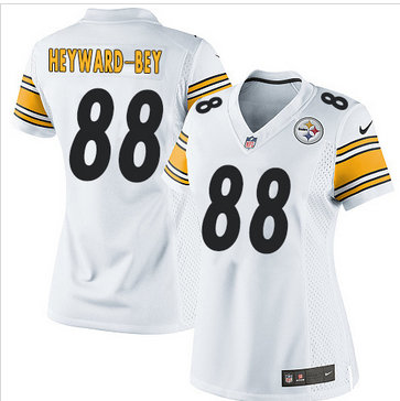 Women Nike Steelers #88 Darrius Heyward-Bey White Stitched NFL Elite Jersey