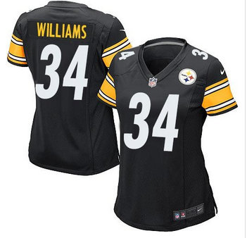 Women New Steelers #34 DeAngelo Williams Black Team Color Stitched NFL Elite Jersey Women New Steelers #34 DeAngelo Williams Black Team Color Stitched NFL Elite Jersey