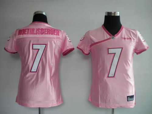 Women Jerseys Pittsburgh Steelers 7 Ben Roethlisberger Pink.