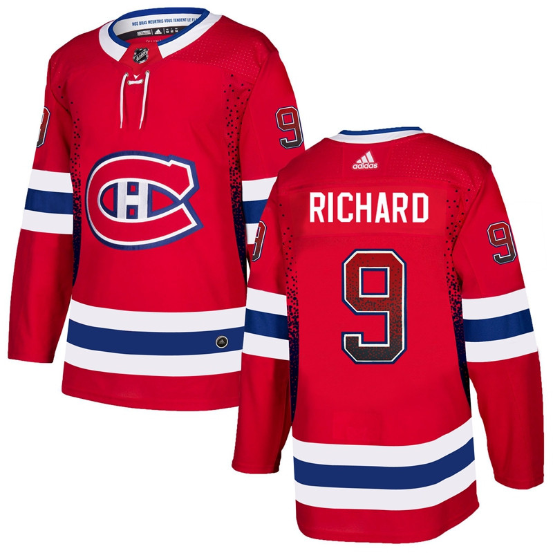 Canadiens 9 Maurice Richard Red Drift Fashion Adidas Jersey Canadiens 9 Maurice Richard Red Drift Fashion Adidas Jersey