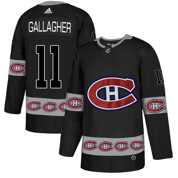 Canadiens 11 Brendan Gallagher Black Team Logos Fashion Adidas Jersey Canadiens 11 Brendan Gallagher Black Team Logos Fashion Adidas Jersey