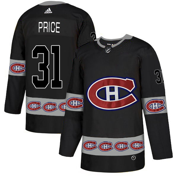 Canadiens 31 Carey Price Black Team Logos Fashion Adidas Jersey Canadiens 31 Carey Price Black Team Logos Fashion Adidas Jersey
