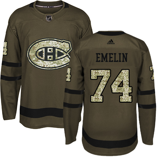 Adidas Canadiens #74 Alexei Emelin Green Salute to Service Stitched NHL Jersey Adidas Canadiens #74 Alexei Emelin Green Salute to Service Stitched NHL Jersey