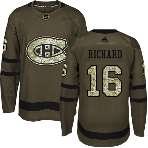 Adidas Canadiens #16 Henri Richard Green Salute to Service Stitched NHL Jersey Adidas Canadiens #16 Henri Richard Green Salute to Service Stitched NHL Jersey
