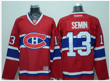 Montreal Canadiens #13 Alexander Semin Red Stitched NHL Jersey Montreal Canadiens #13 Alexander Semin Red Stitched NHL Jersey