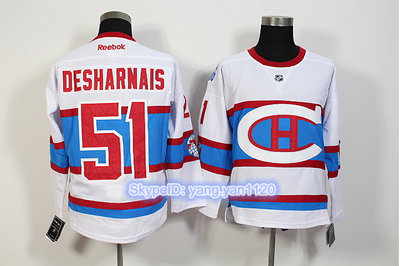 Montreal Canadiens #51 Desharnais White New CH Stitched NHL Jersey Montreal Canadiens #51 Desharnais White New CH Stitched NHL Jersey