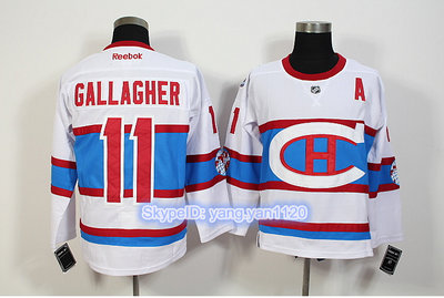 Montreal Canadiens #11 Gallagher White New CH Stitched NHL Jersey Montreal Canadiens #11 Gallagher White New CH Stitched NHL Jersey